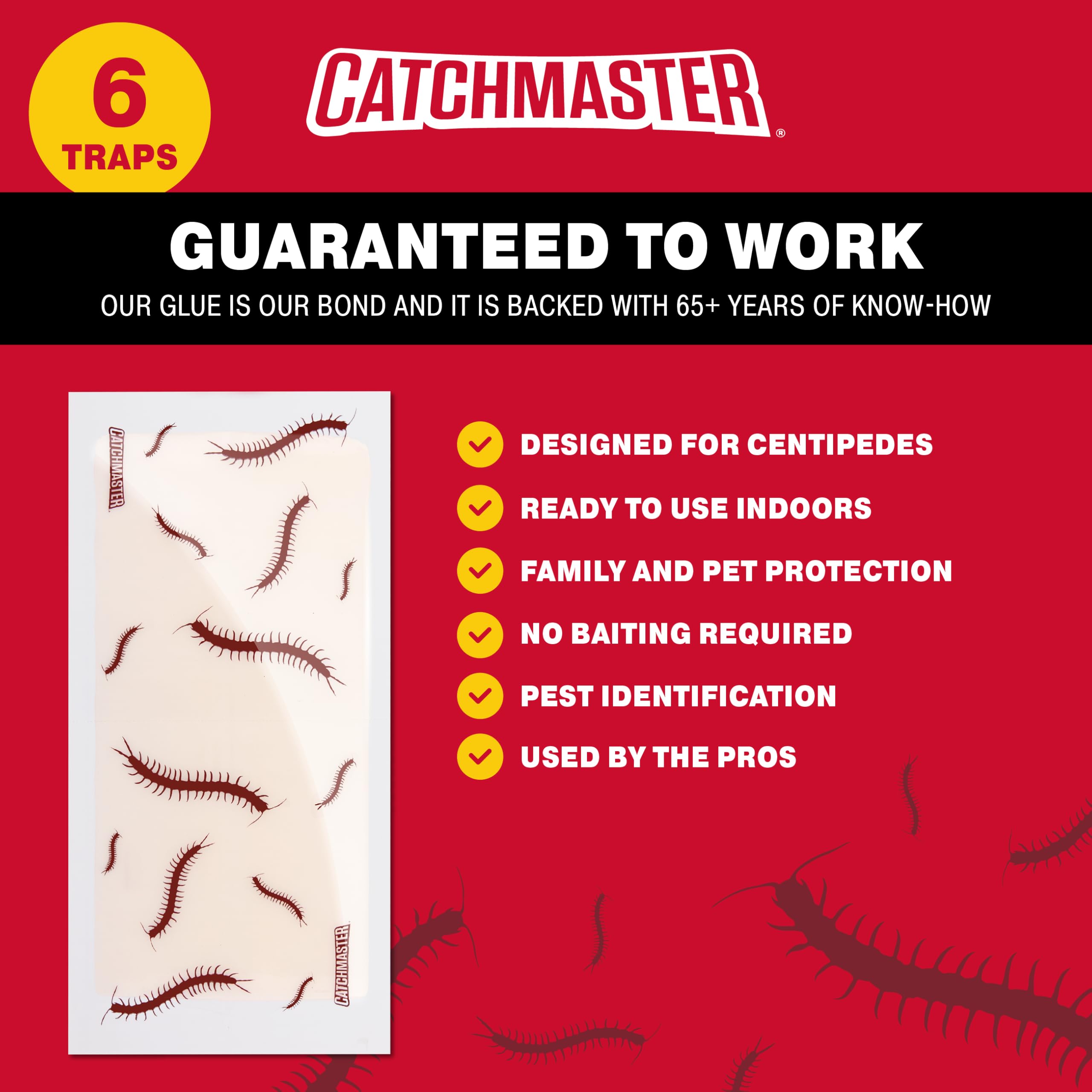 Close-up of Catchmaster glue trap with discreet design