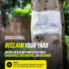 Close-up of Catchmaster Tree Banding Insect Barrier adhesive