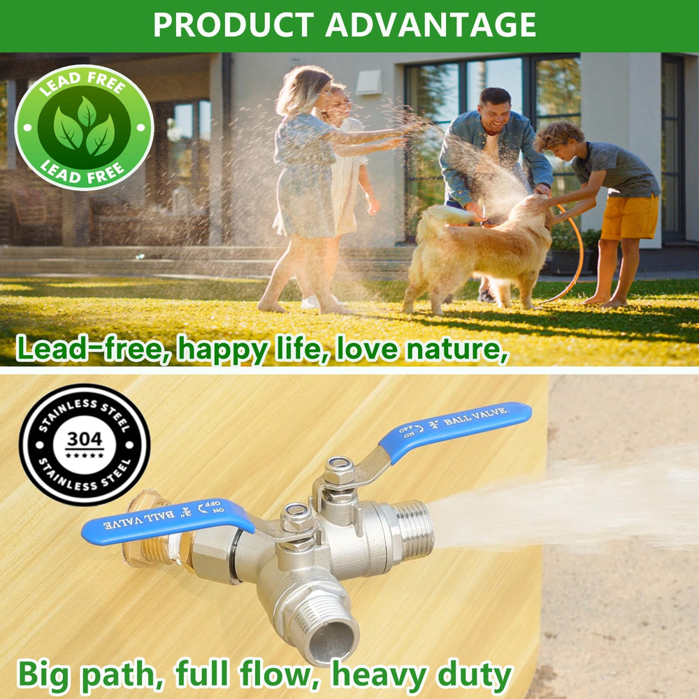 Close-up of Ceaeso Garden Hose Splitter valve handle