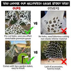 Close-up of CESOF spider web showing realistic texture