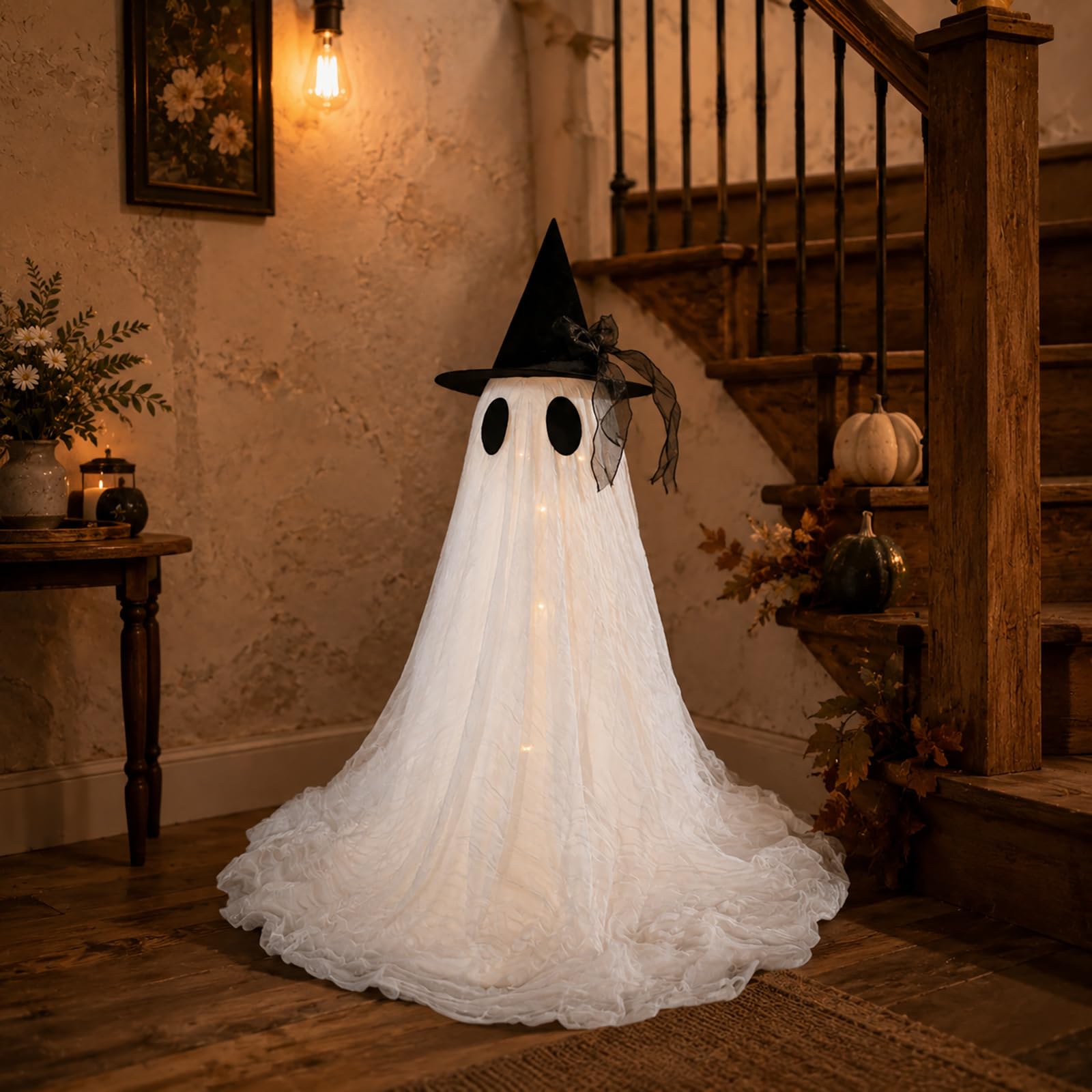 Close-up of CheerBloom ghost decoration with water bag