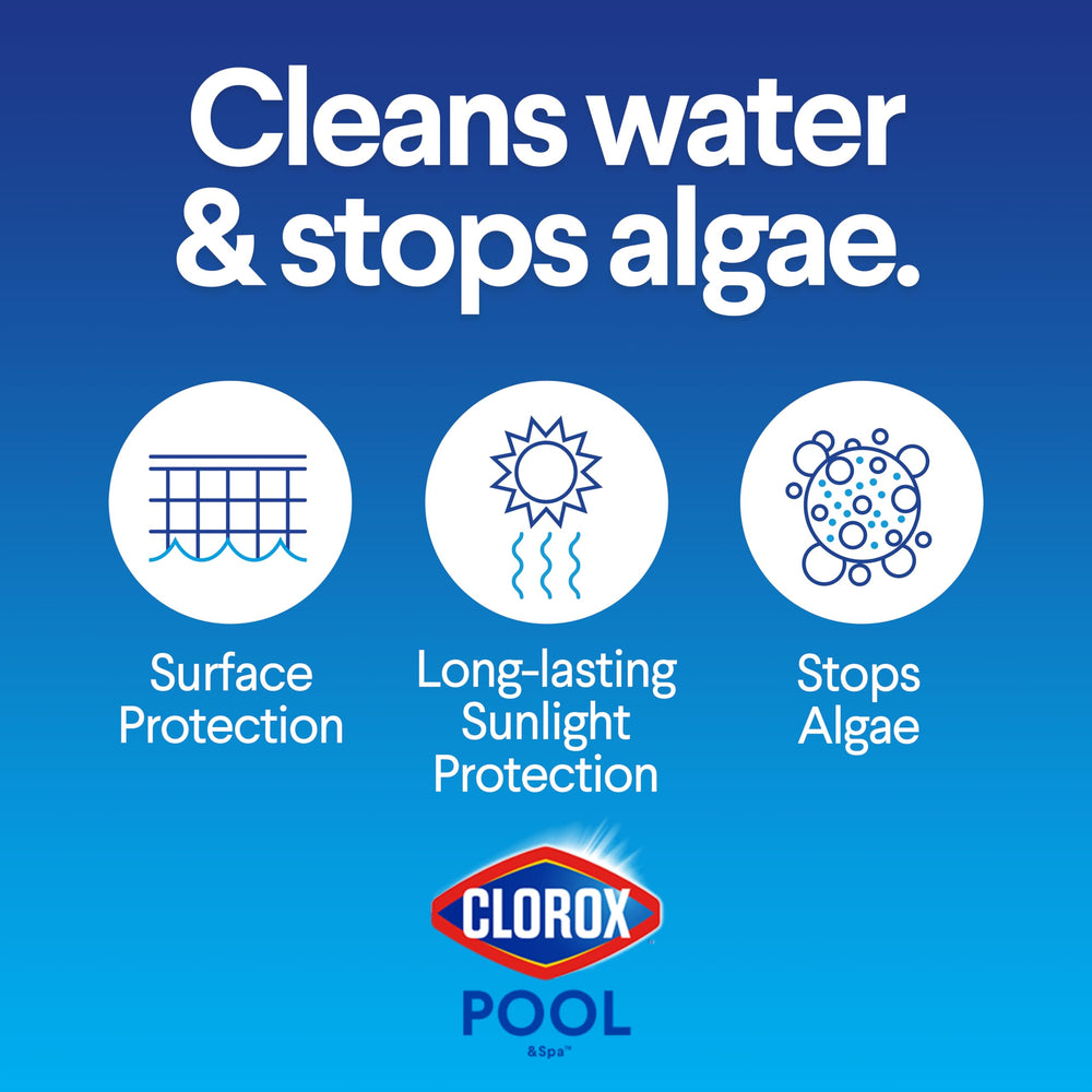Close-up of CLOROX Pool&Spa XtraBlue tablet