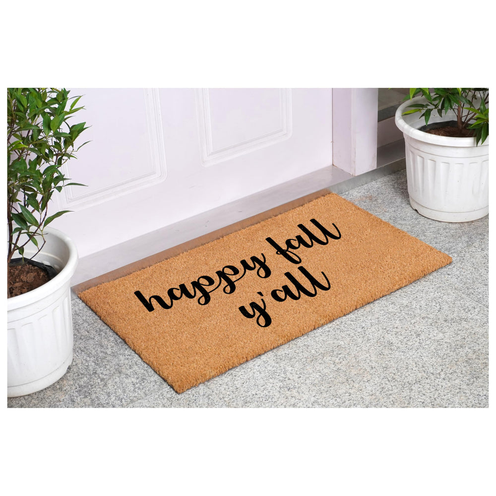 Close-up of coir texture on Calloway Mills Doormat