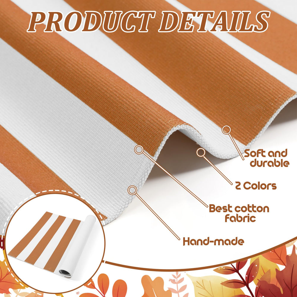 Close-up of coir welcome mat design with autumn theme