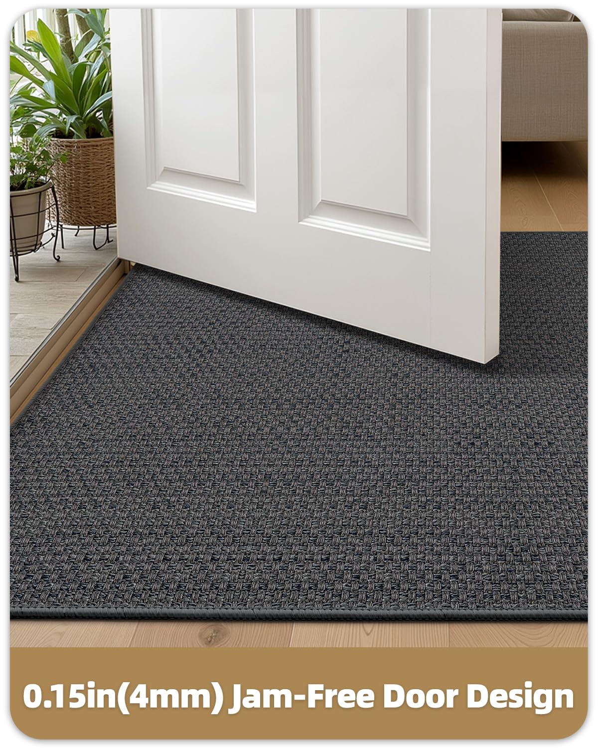 Close-up of Color&Geometry indoor door mat texture