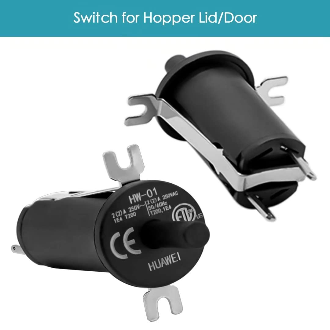 Close-up of COMVIEE Hopper Lid/Door Switch installed