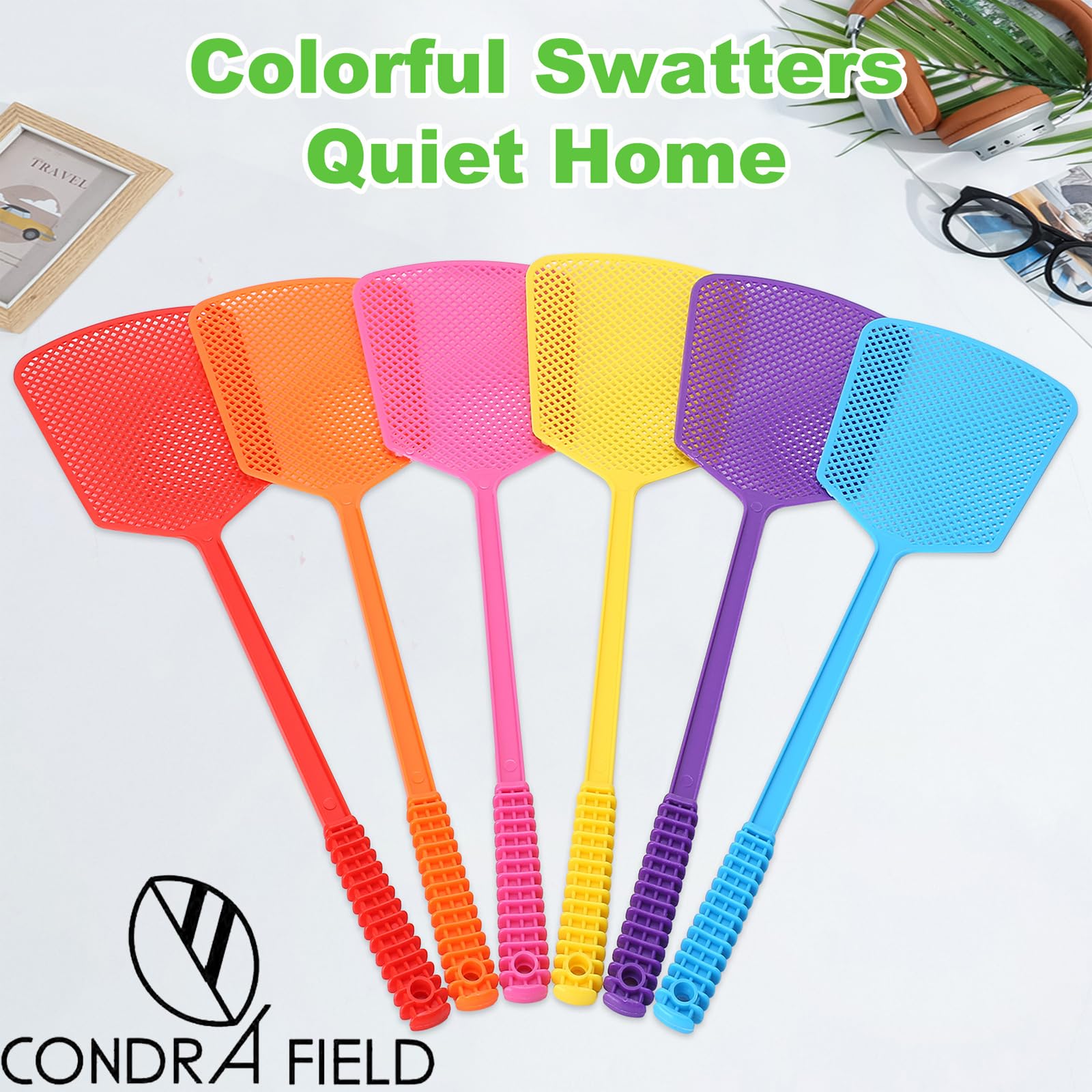 Close-up of CONDRA FIELD Fly Swatter handle