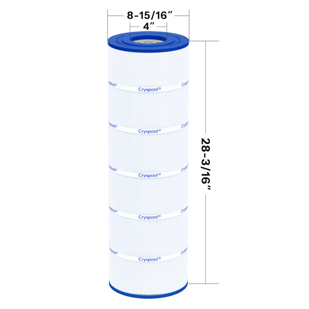 Close-up of Cryspool Pool Filter Cartridge pleats