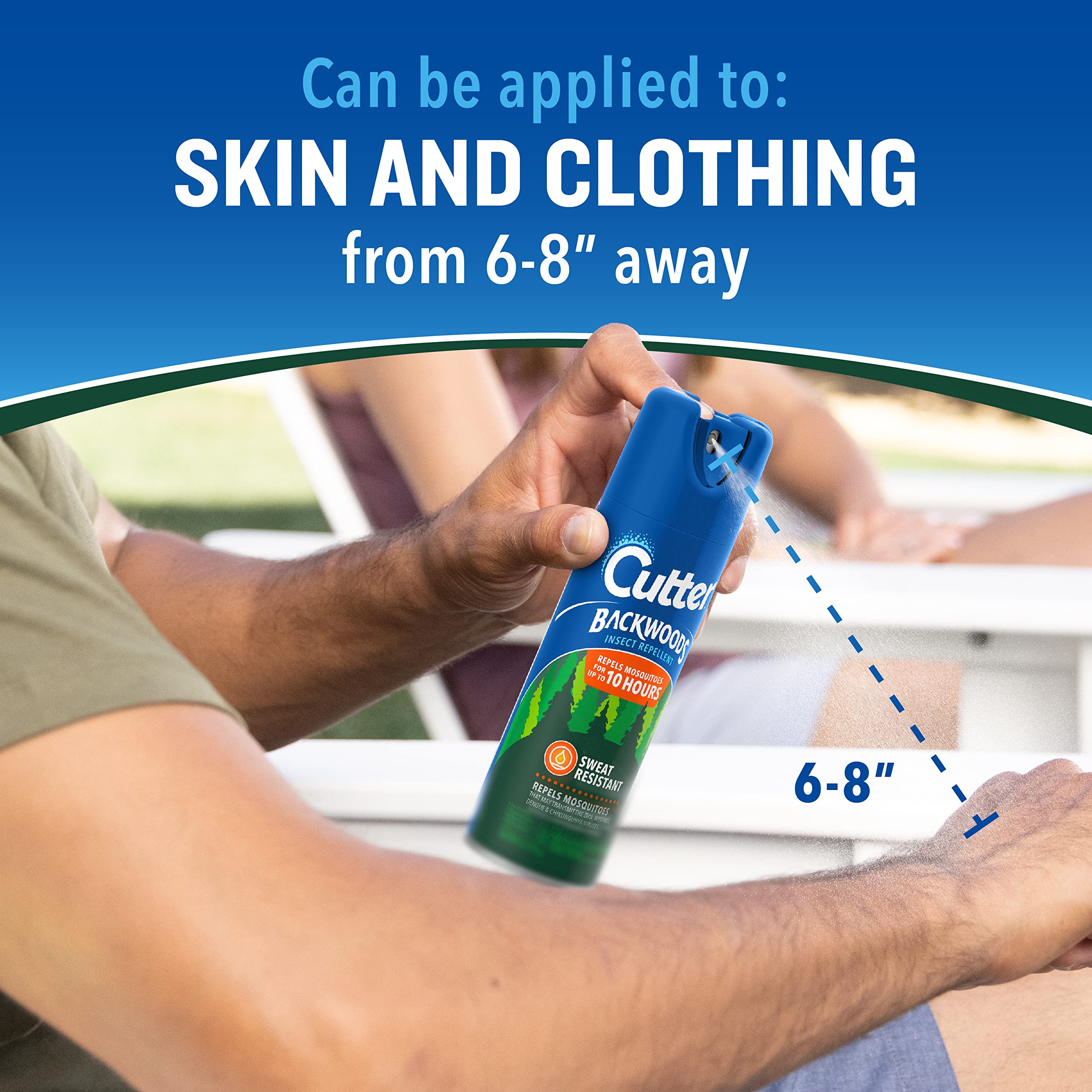 Close-up of Cutter Backwoods Insect Repellent nozzle
