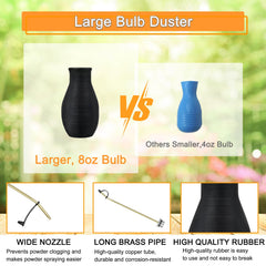 Close-up of CZA Duster's rubber bulb and copper tube