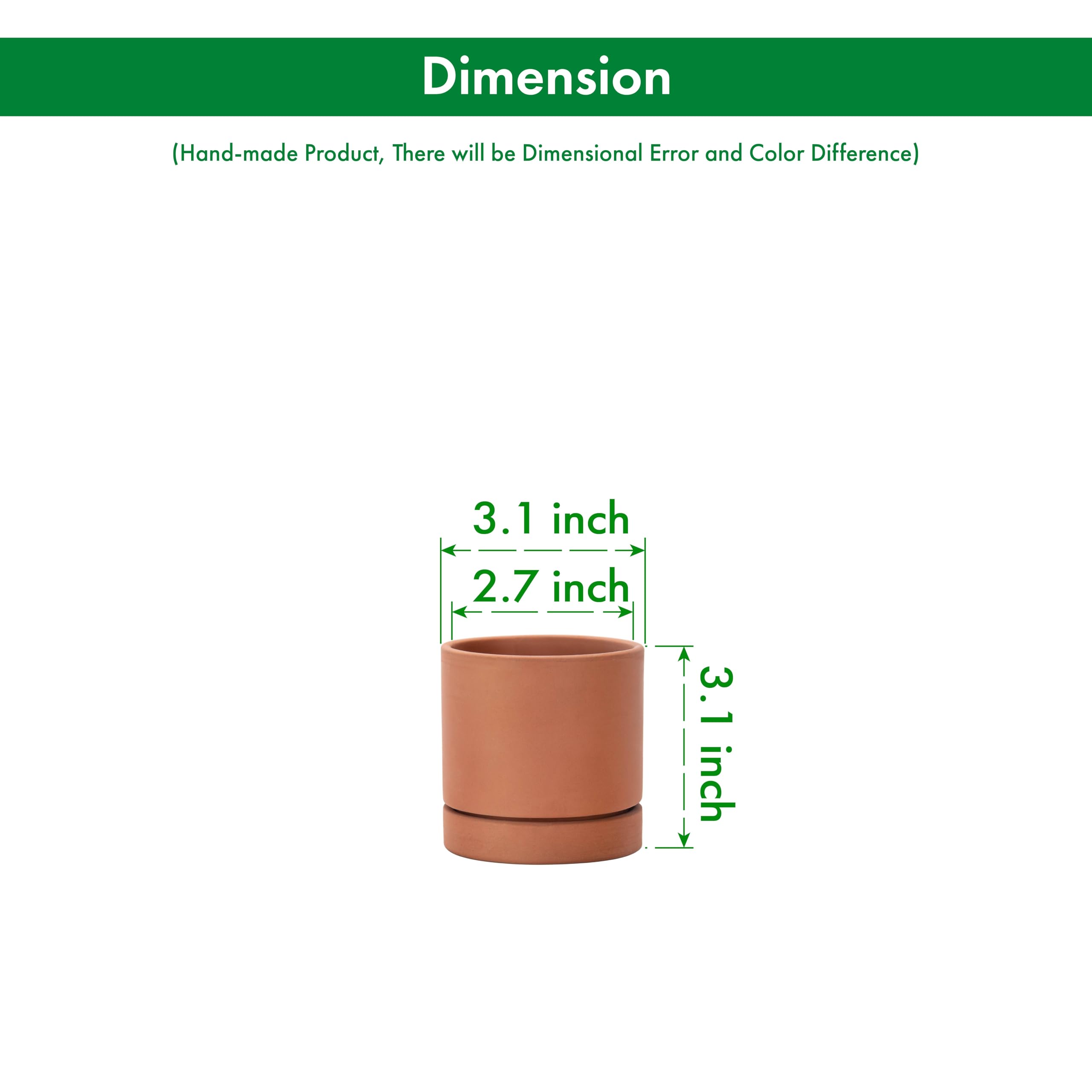 Close-up of D'vine Dev terracotta plant pot showing mesh drainage net