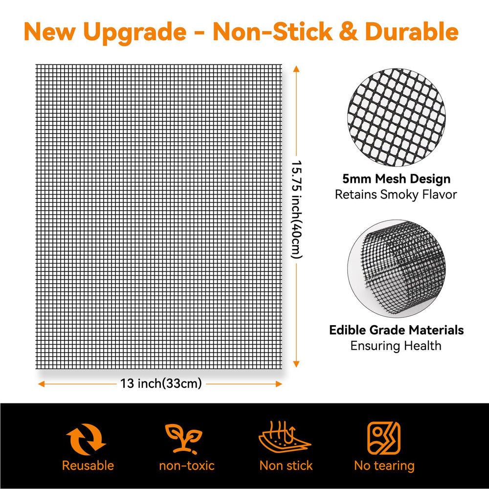 Close-up of Dailyart Grill Mesh Mat showcasing grid design
