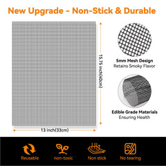 Close-up of Dailyart Grill Mesh Mat showcasing grid design