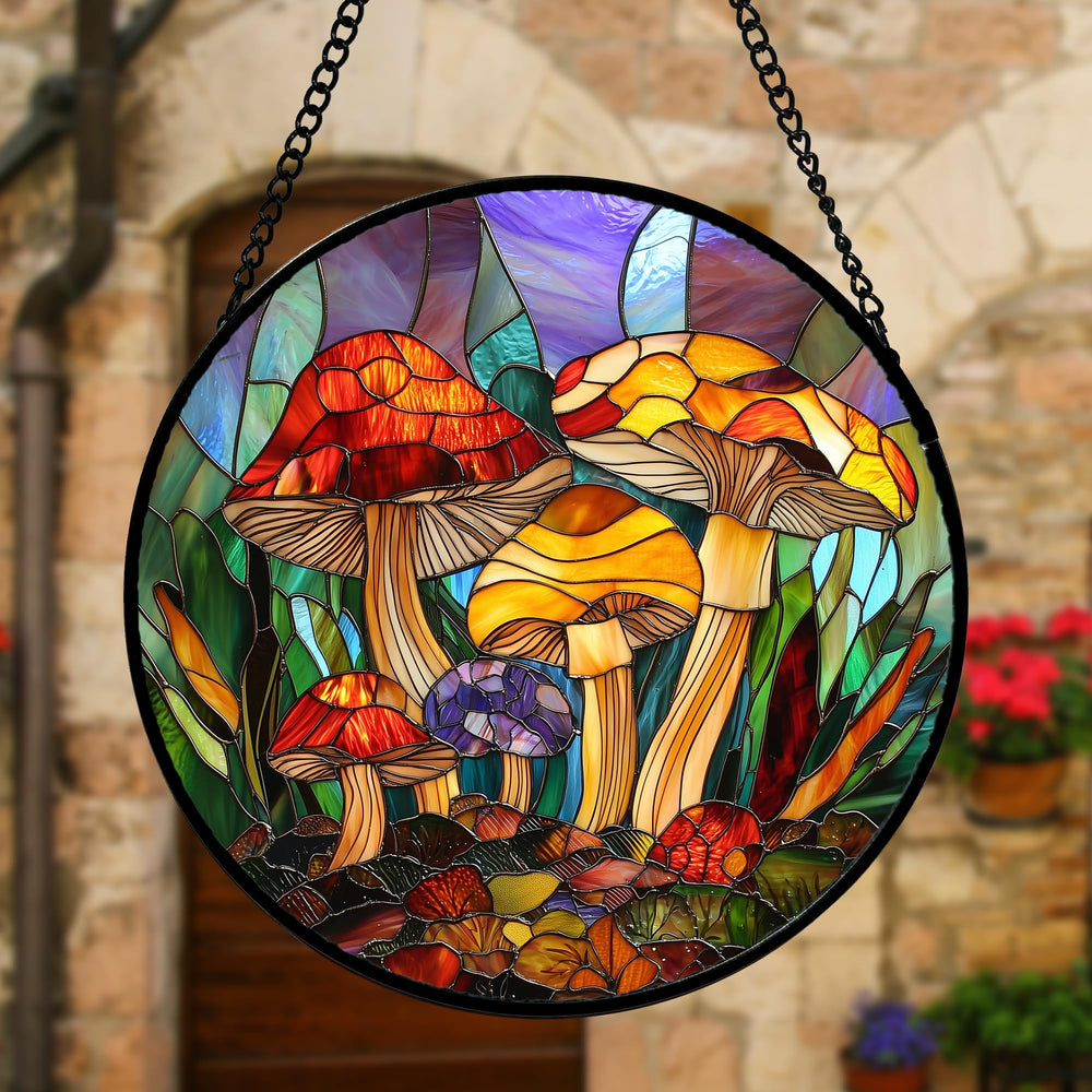 Close-up of DASTOLL Stained Glass Suncatcher details