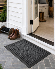 Close-up of DEXI doormat texture and rubber backing