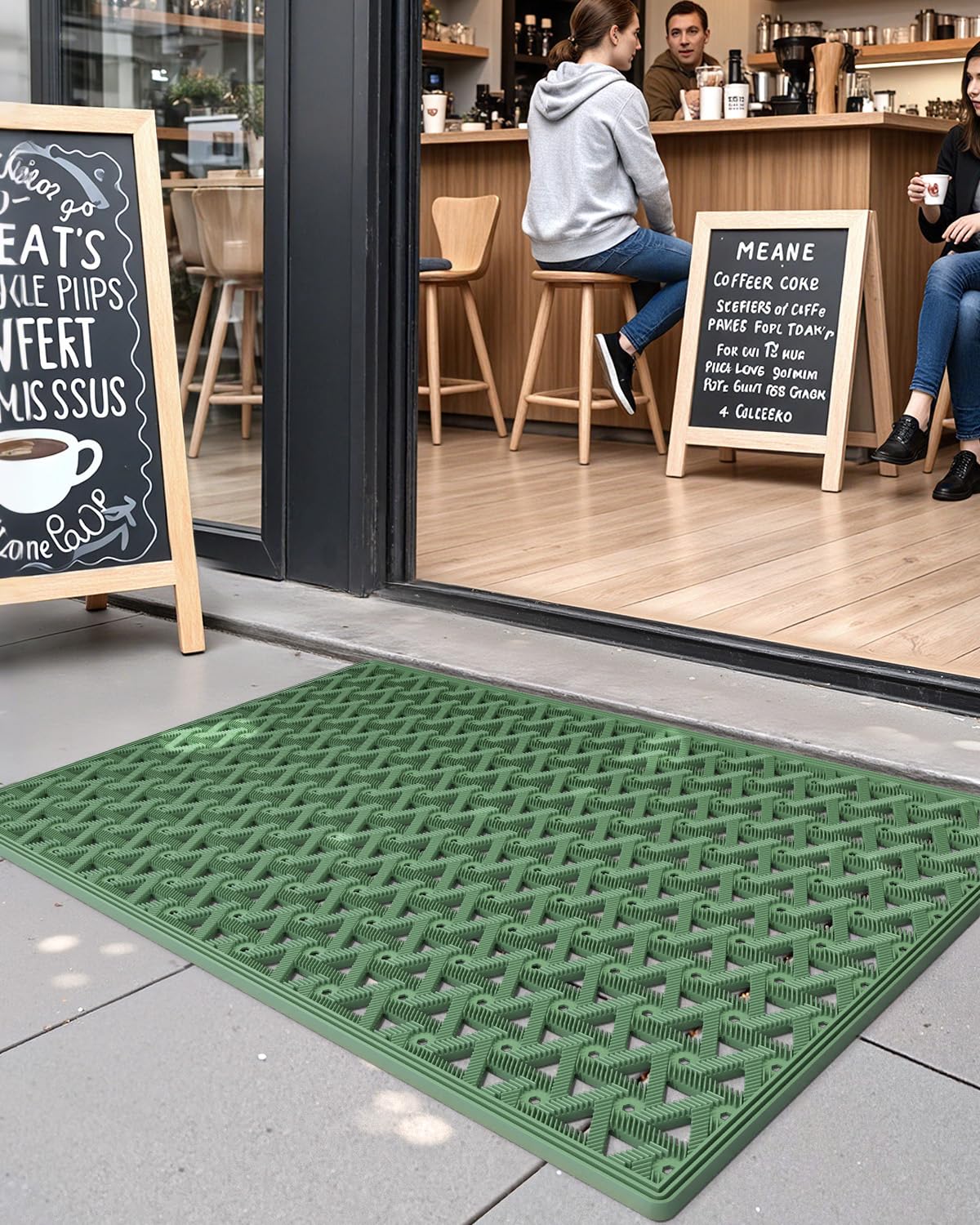 Close-up of DEXI Rubber Doormat texture