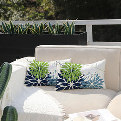 Close-up of DFXSZ outdoor pillow cover showing hidden zipper