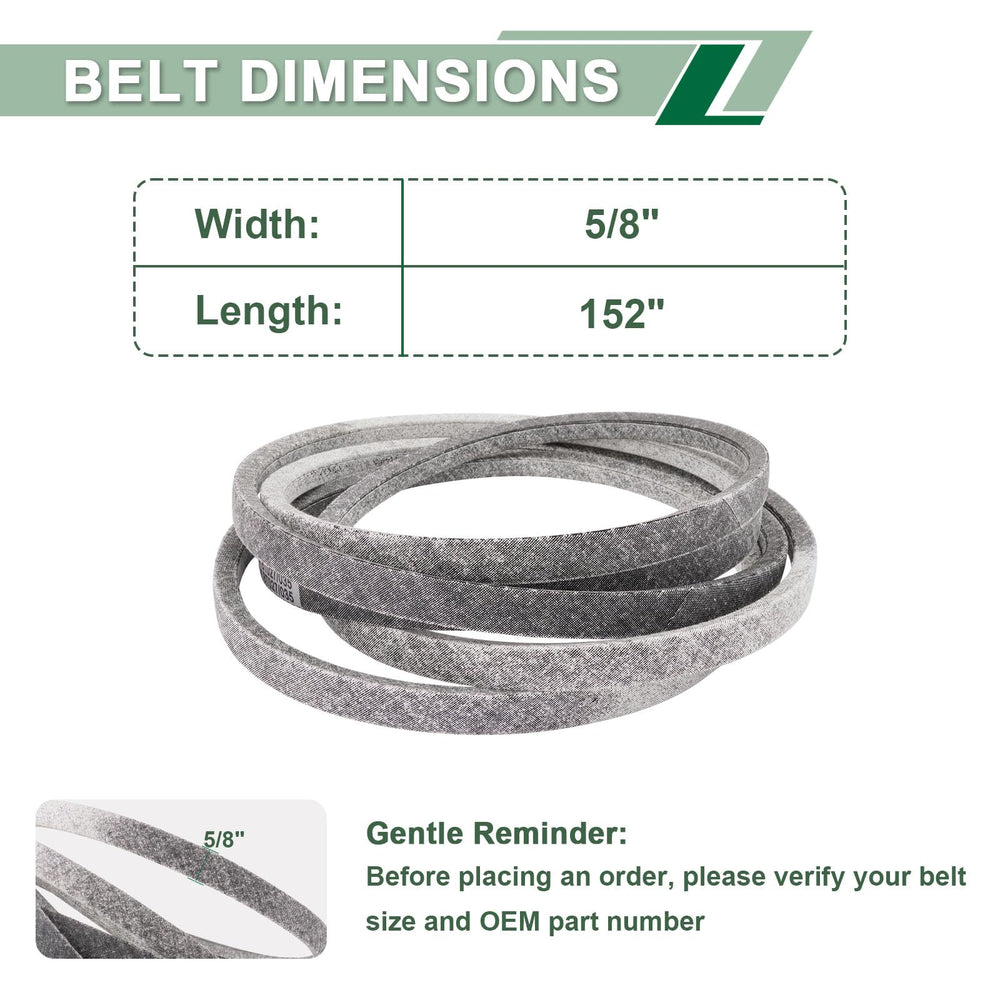 Close-up of DHLPTX deck belt material