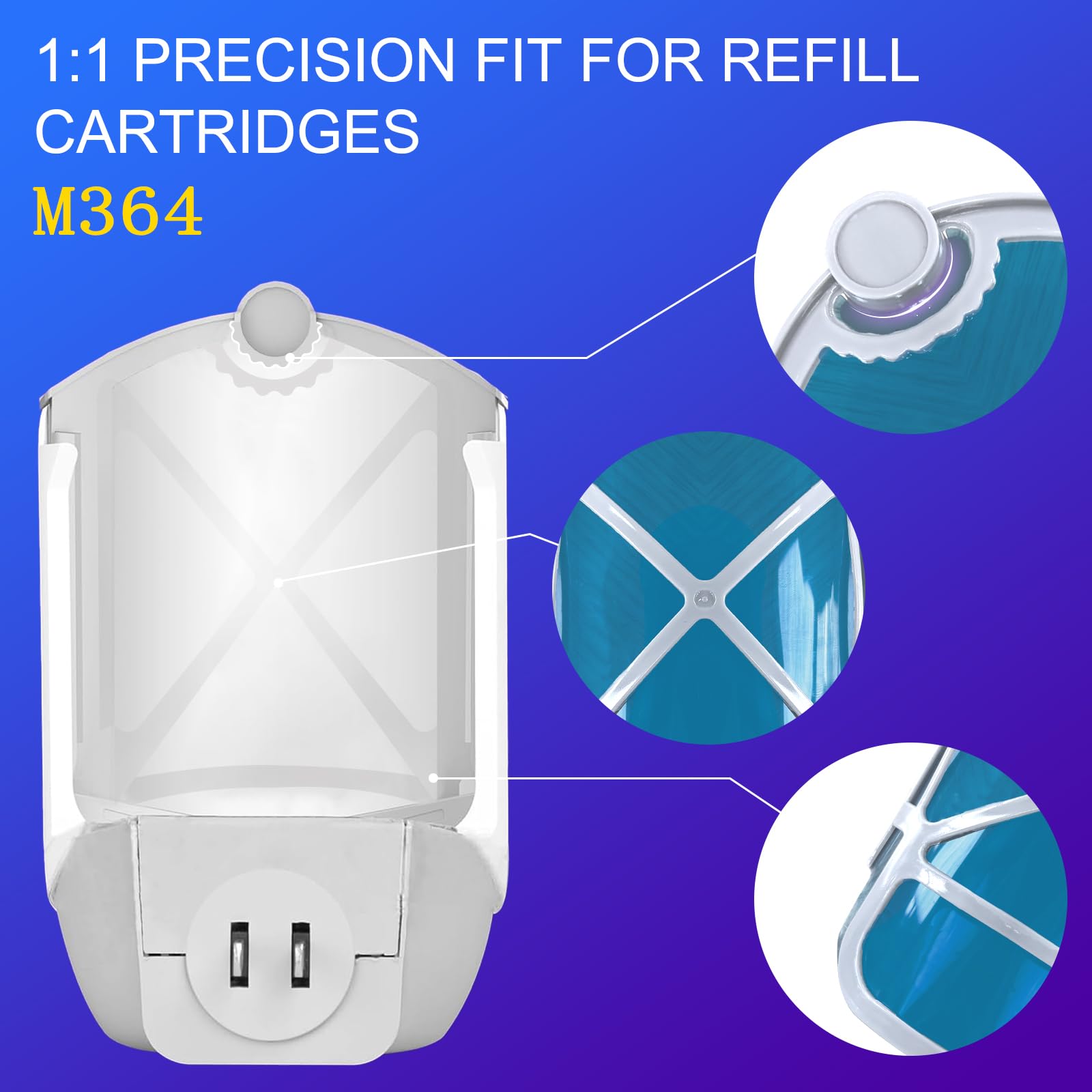 Close-up of Dickinda flying insect trap refill cartridge