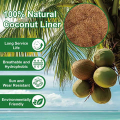 Close-up of DONGXYTWH coco liner made from natural coconut fiber
