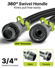 Close-up of Doorich garden hose 360° swivel connector