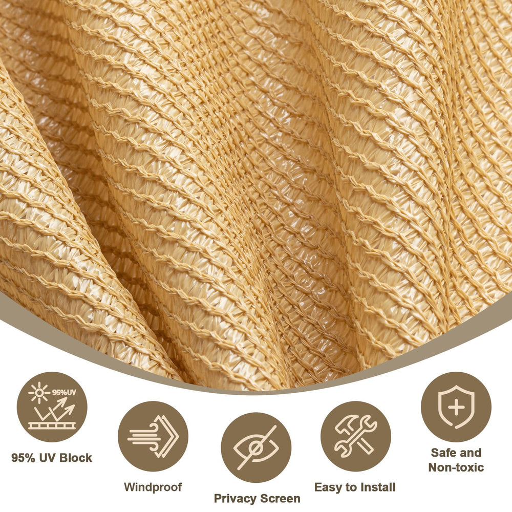 Close-up of double-sewn edges on LOVE STORY sun shade