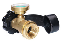 Close-up of DOZYANT propane adapter gauge