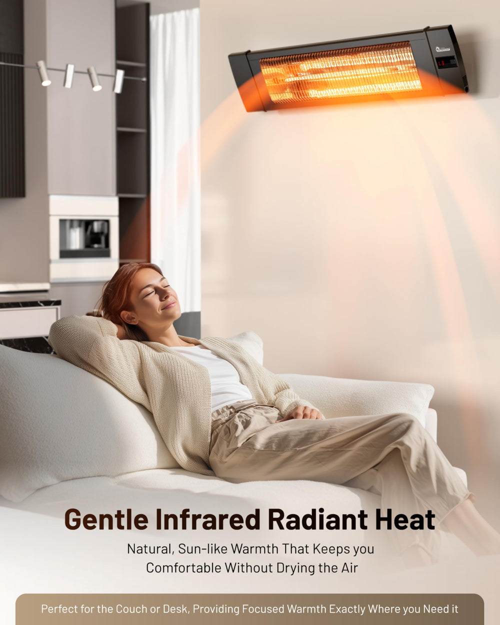 Close-up of DR. INFRARED HEATER control panel