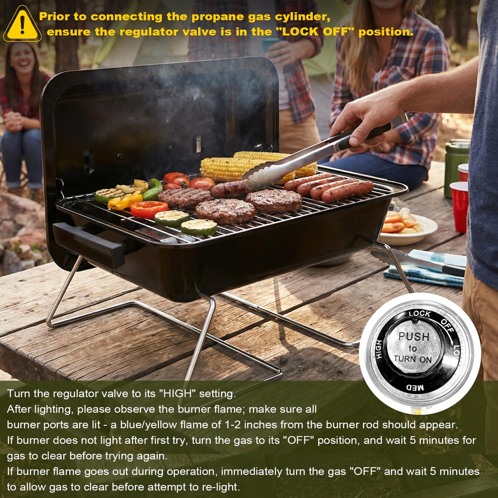 Close-up of dual connections on BESTFIRE Grill