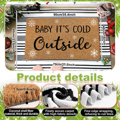 Close-up of Duraaamo winter doormat patterns