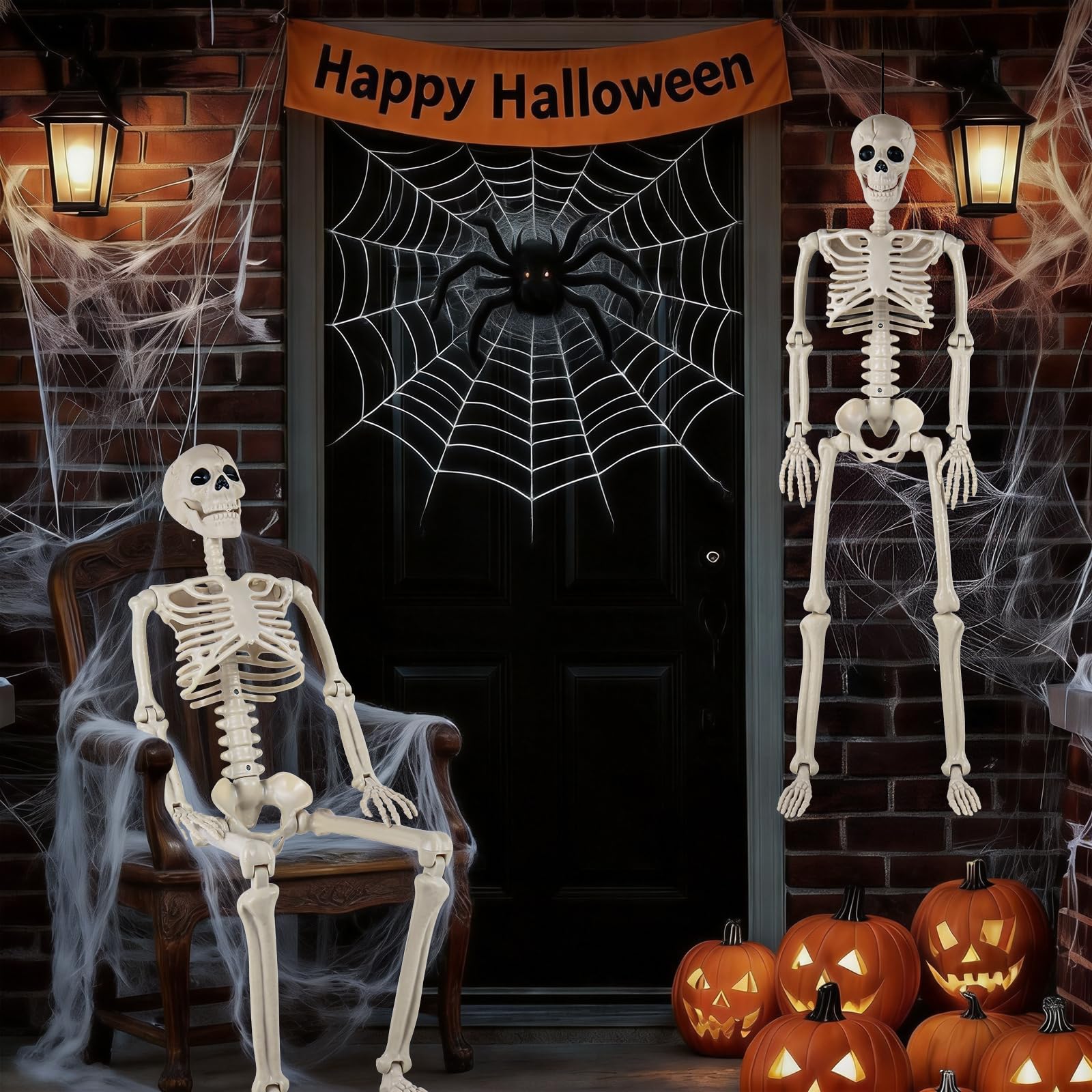 Close-up of DWTS skeleton's skull and eye sockets