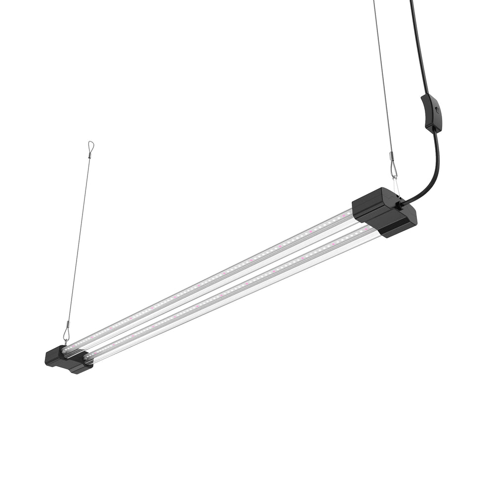 Close-up of DYMOND LED Grow Light switch and cable