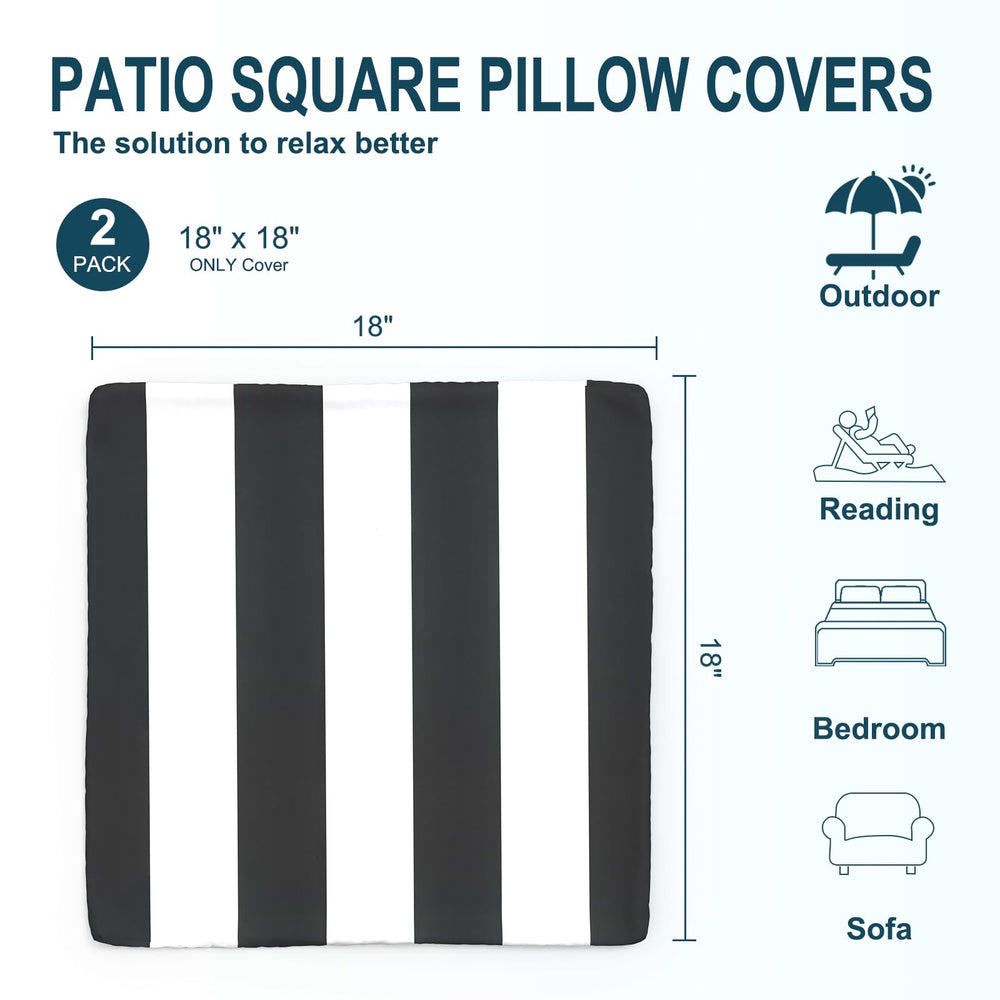Close-up of DYTXIII outdoor pillow cover's double-sided print