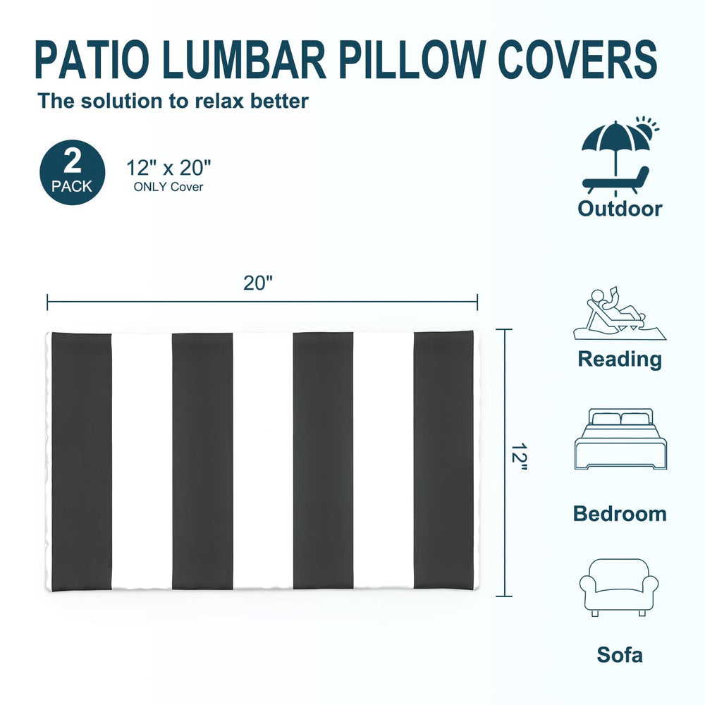 Close-up of DYTXIII Outdoor Waterproof Lumbar Pillow Cover fabric texture