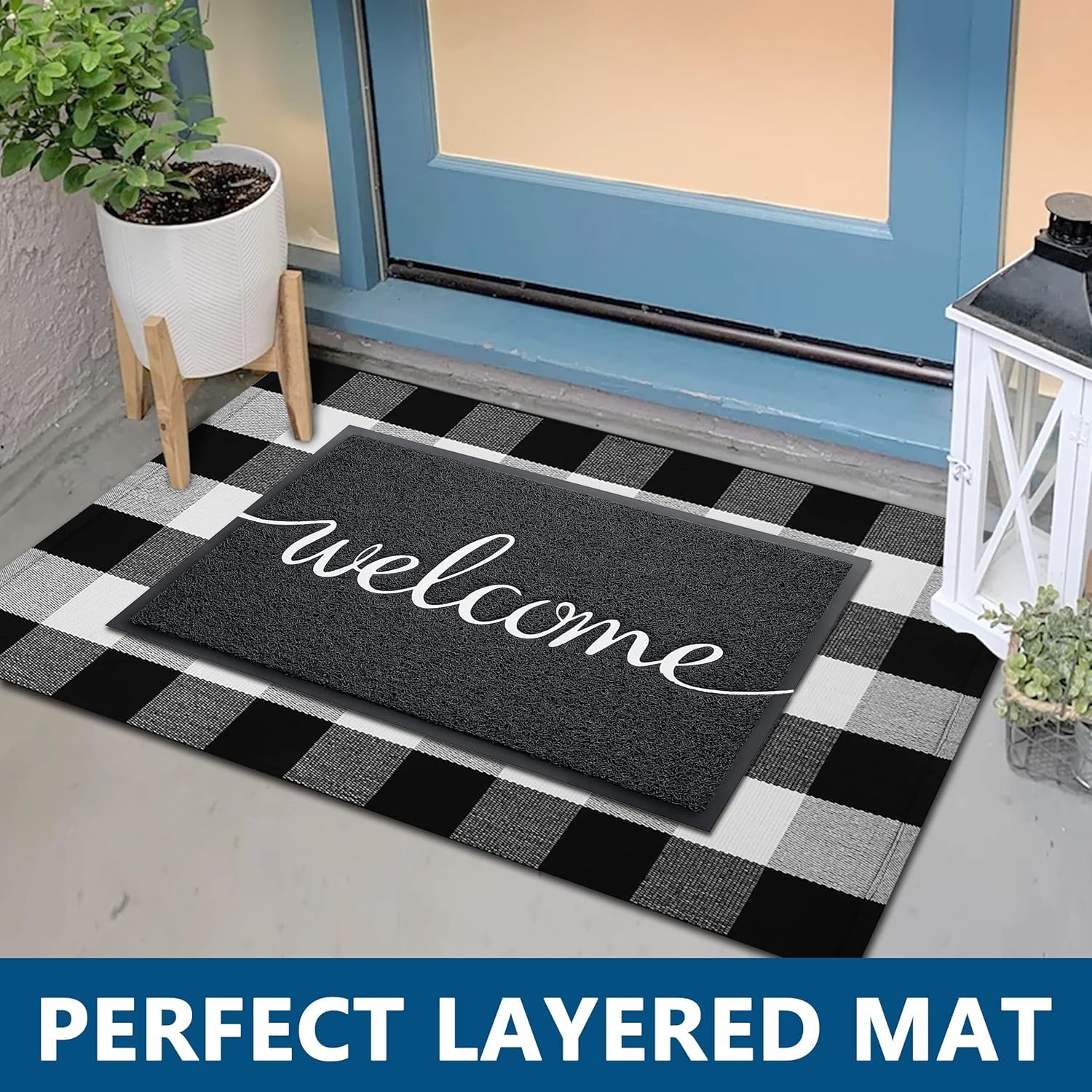 Close-up of EARTHALL Welcome Doormat texture and material