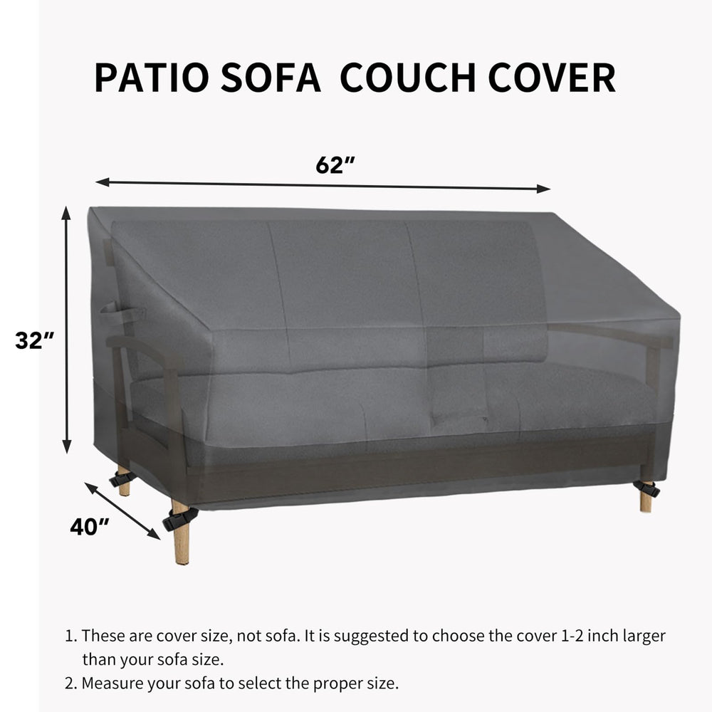 Close-up of Easy-Going Outdoor Couch Cover elastic hem