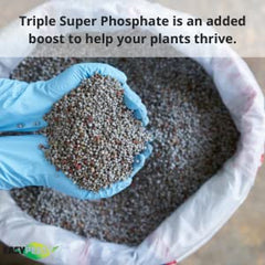 Close-up of Easy Peasy Triple Super Phosphate granules
