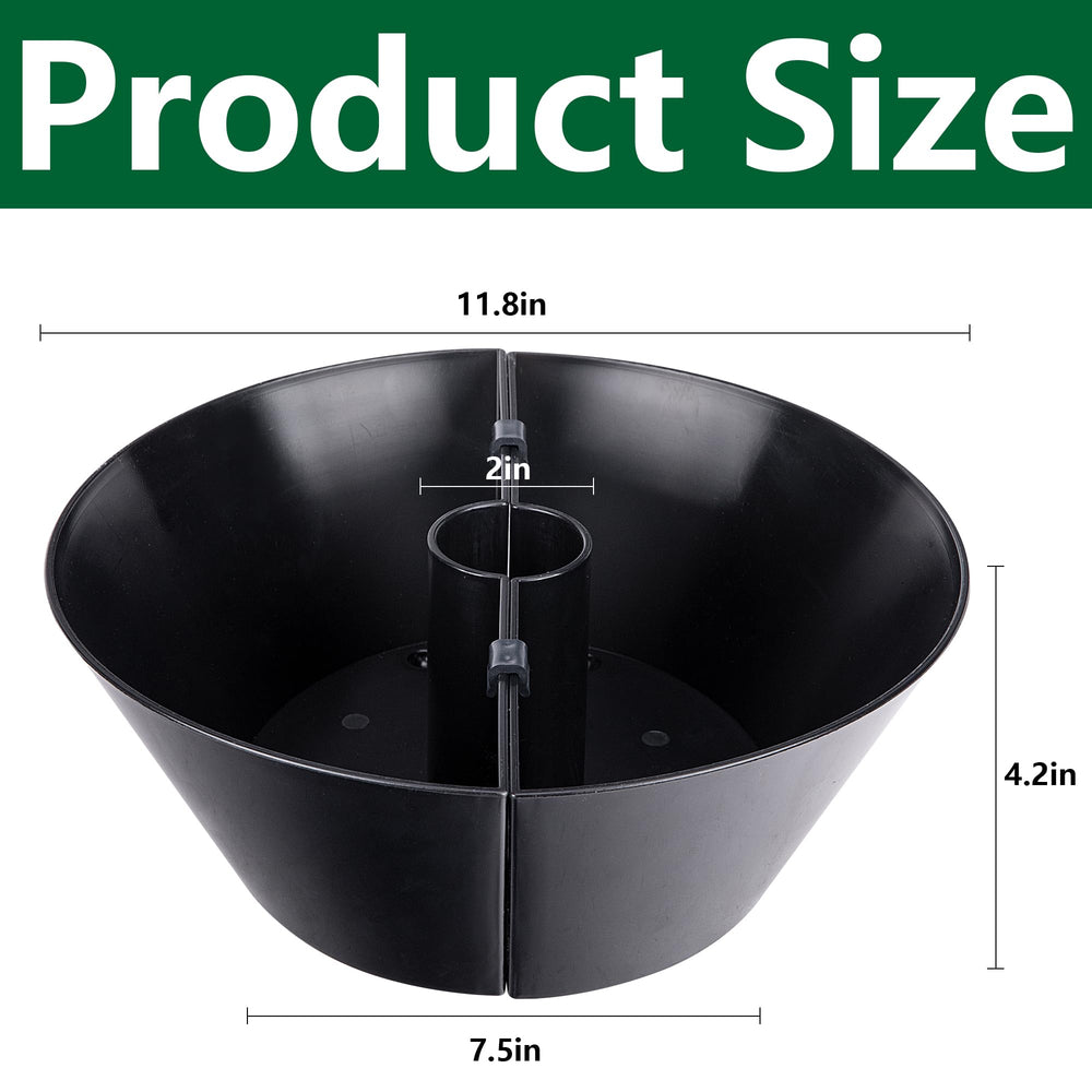 Close-up of EBaokuup Umbrella Planter showing drainage holes