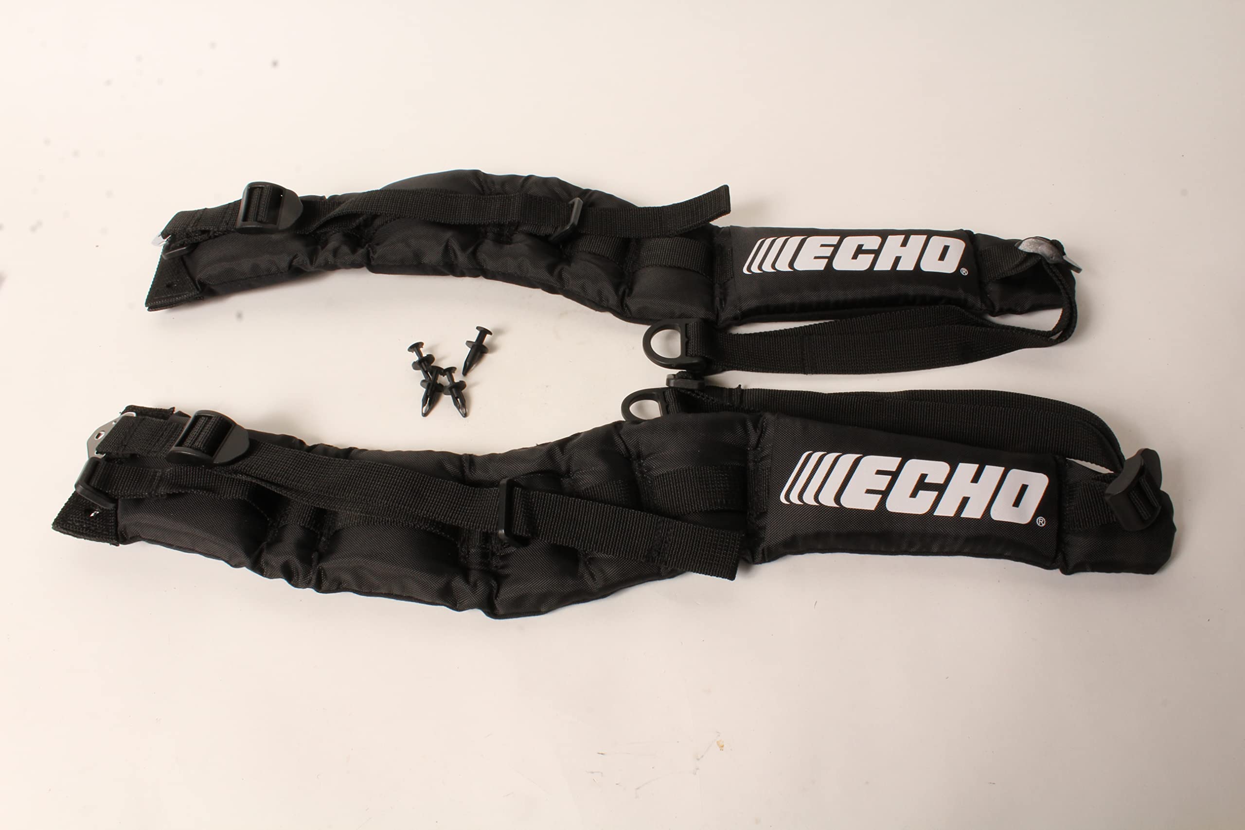 Close-up of echosari Echo Backpack Blower strap clips