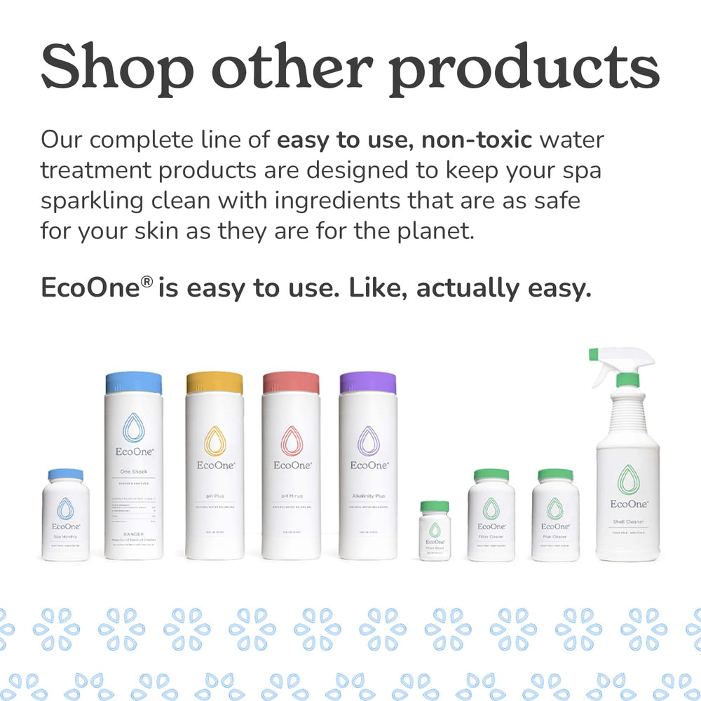 Close-up of ecoone product label and instructions