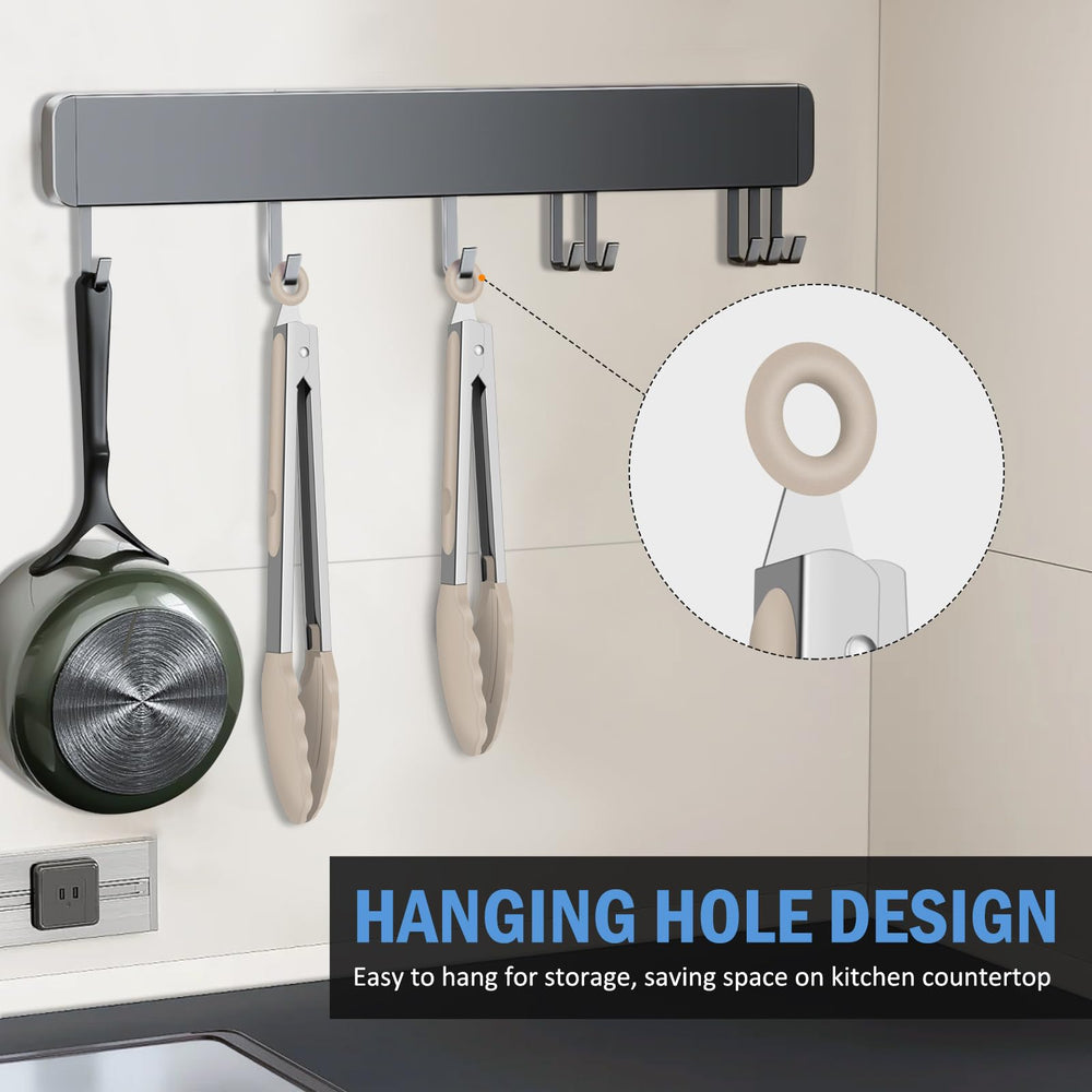 Close-up of EEKEDO Kitchen Tongs locking mechanism