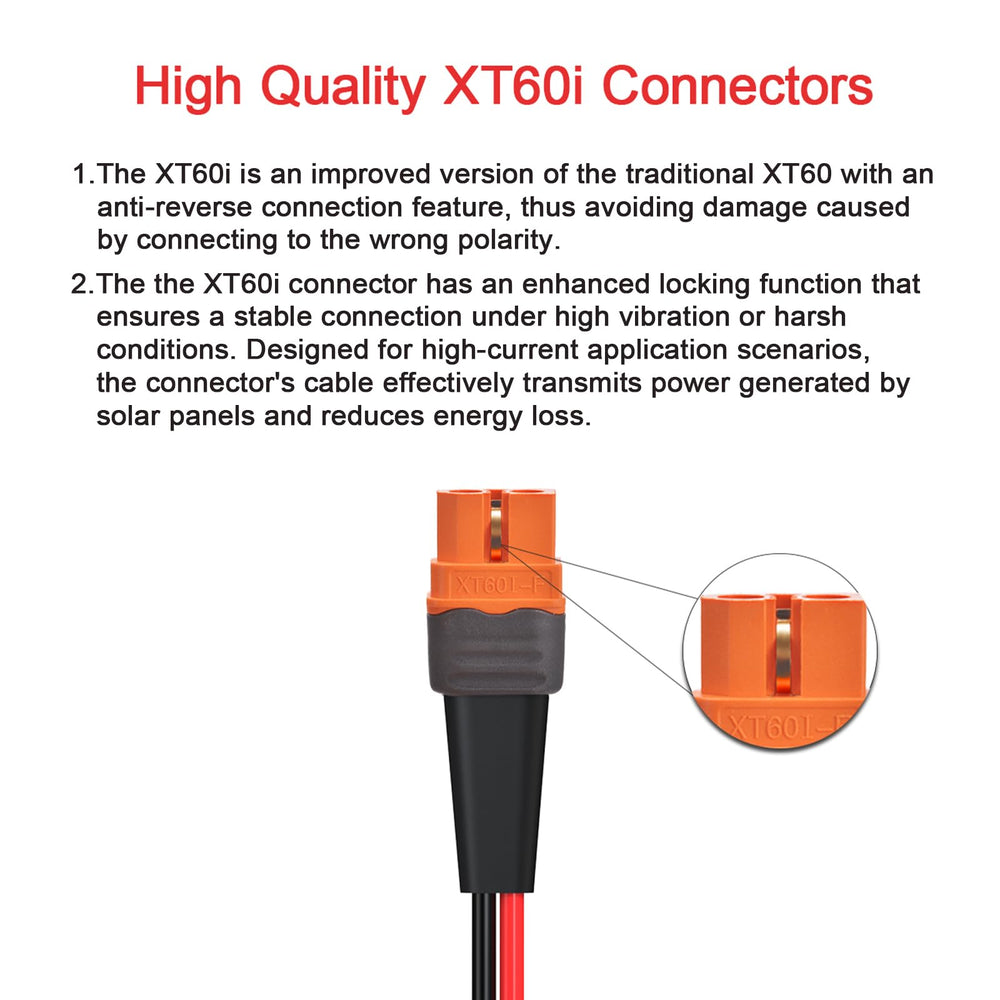 Close-up of ELFCULB XT60i connector