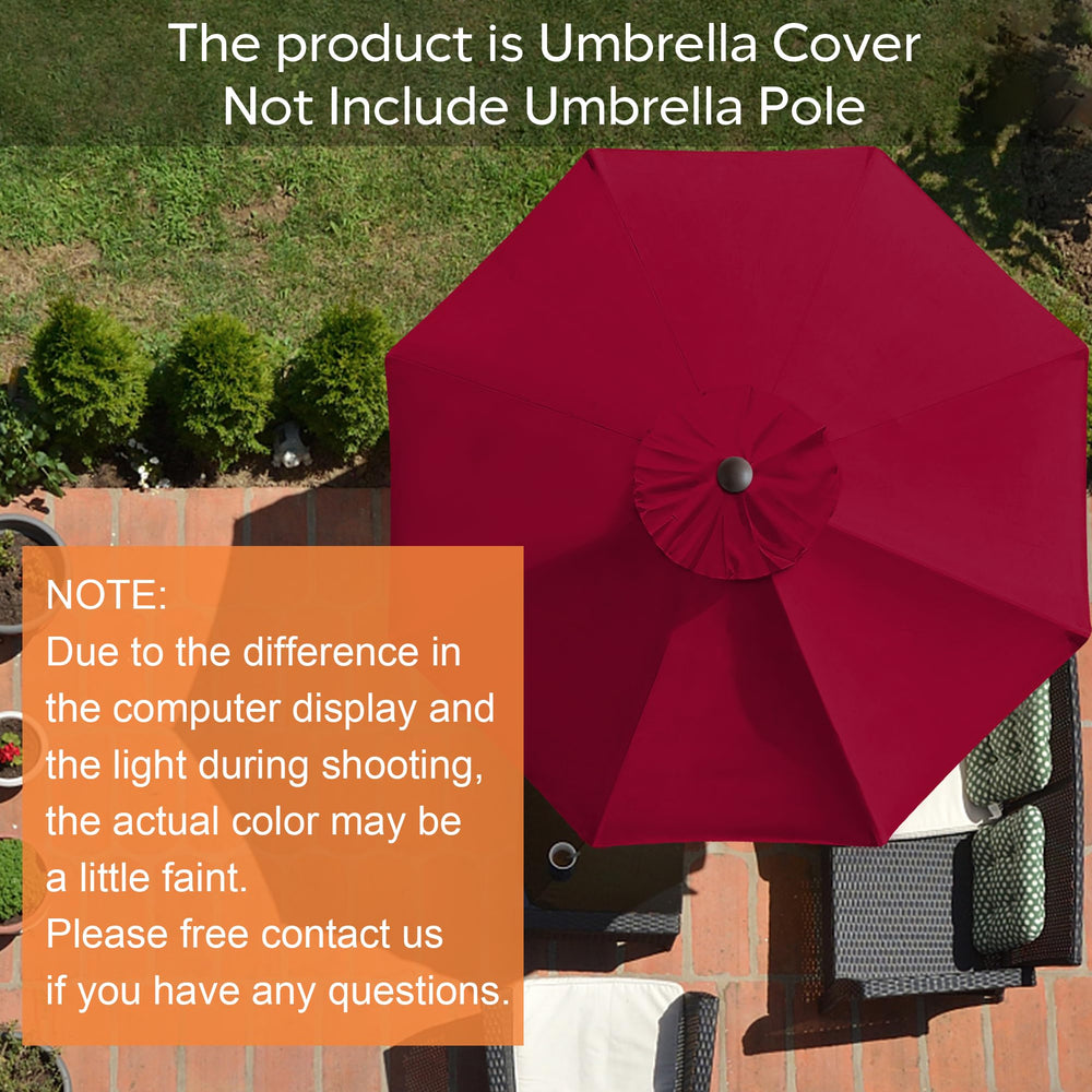 Close-up of EliteShade 9FT Umbrella Canopy Cover fabric