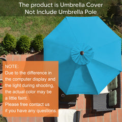 Close-up of EliteShade umbrella canopy fabric texture