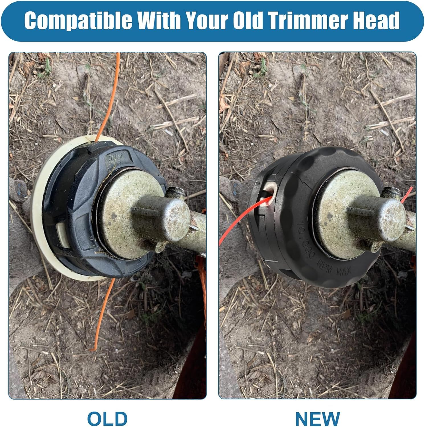 Close-up of Envanptaz trimmer head design