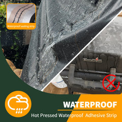 Close-up of Enzeno Griddle Cover adjustable straps