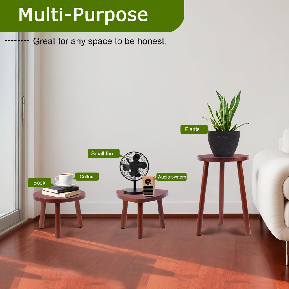 Close-up of Eocogup Plant Stand circular board design