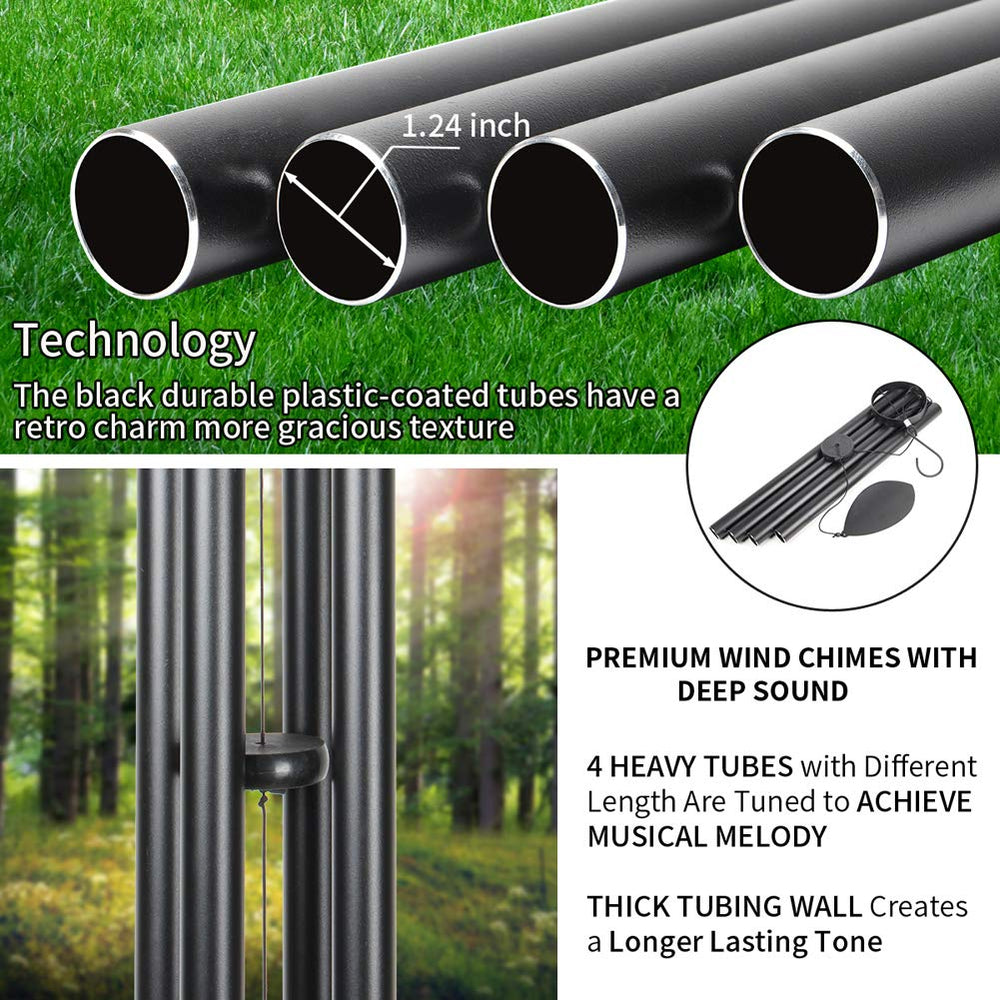 close-up of EPARTSWIDE wind chimes with detailed tuning