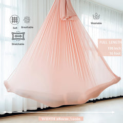 Close-up of F.Life Aerial Yoga Hammock fabric detail