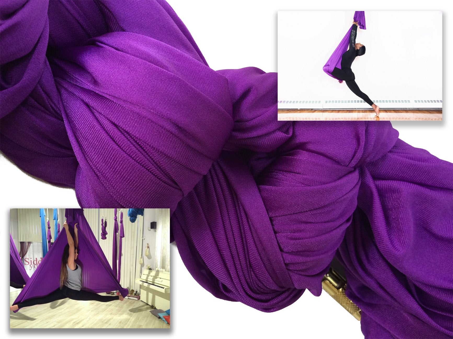 Close-up of F.Life Aerial Yoga Hammock fabric texture